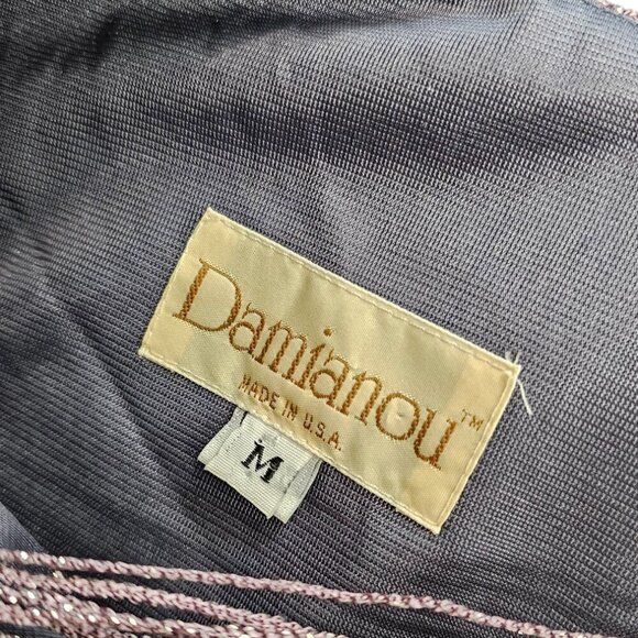 Damianou Vintage Fringe Metallic Long Sleeve Top, Fairycore, Whimsy, Size medium - Picture 7 of 8